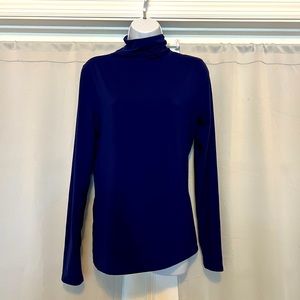104 Lululemon soft mock long sleeve in Dark Cobalt. Size 8